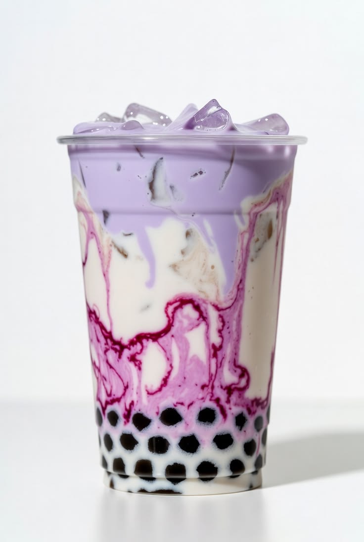 Taro boba milk tea